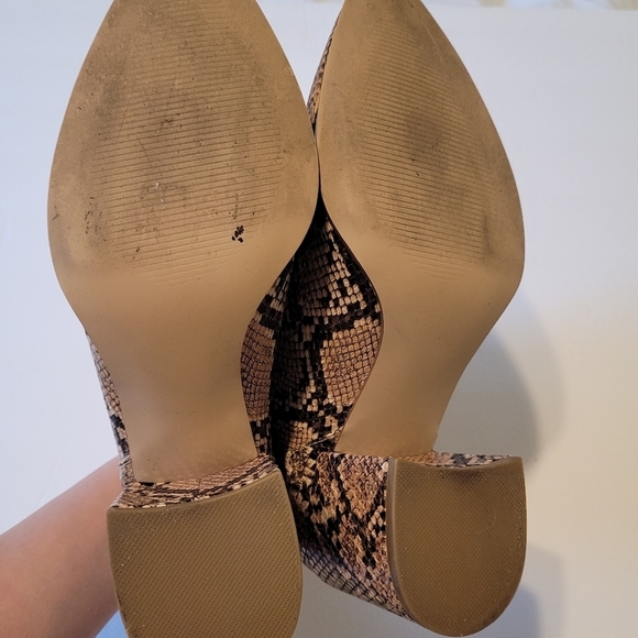 Steve Madden Julianne snake skin patern faux leather booties size 8M - Picture 7 of 8